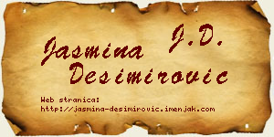 Jasmina Desimirović vizit kartica